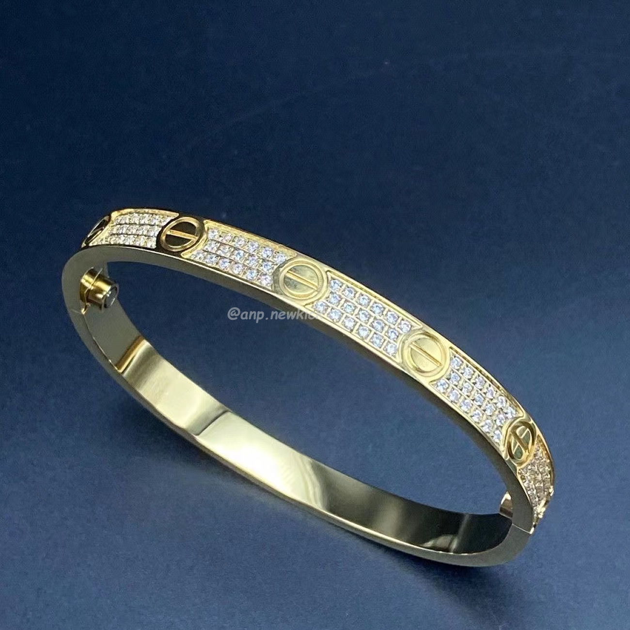 Cartier Bracelet Wide Version Full Sky Star Gold Rose Gold Platinum (2) - newkick.vip